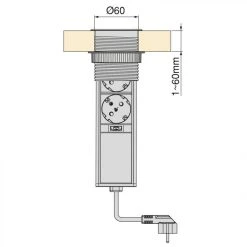 Inconnu (1 Unite) Tour De 2 Prises Avec 2 Ports USB, à Encastrer, Escamotabl... -SONY Magasin 1 unite tour de 2 prises avec 2 ports usb a encastrer escamotable avec push prise type schuko acier et plastique inox 10948282 28589786 1140x1140