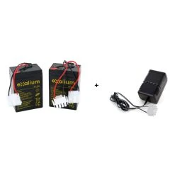 Divers Marques 2 Batteries Plomb 6V 4AH Pour Bateaux Amorceur Pac Boat Anatec + Charg...