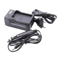 VHBW Chargeur Avec Adaptateur Secteur + Allume-cigare Pour Batterie NIKON E...