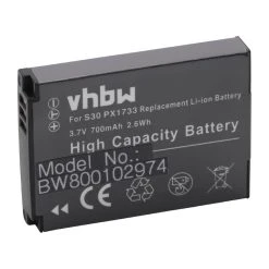 VHBW Batterie LI-ION Pour TOSHIBA Camileo S30, Camileo S30 HD, X150, PA3893...