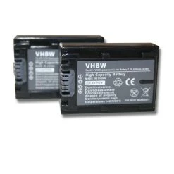 Vhbw Set De 2 Batteries 600mAh Pour Caméscope Sony HDR-CX500E, DCR-DV...