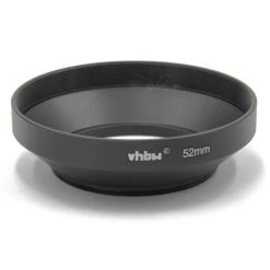 VHBW Dispositif Pare-soleil, Anti-reflet Grand Angle Noir 52mm Pour Objecti...