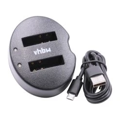 Vhbw Micro USB Chargeur Double Pour Batteries Appareil Photo Nikon Coo...