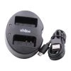 Vhbw Micro USB Dual Chargeur Chargeur Pour Batteries Der Caméra Olymp...