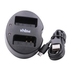 Vhbw Micro USB Dual Chargeur Chargeur Pour Batteries Der Caméra Olymp...