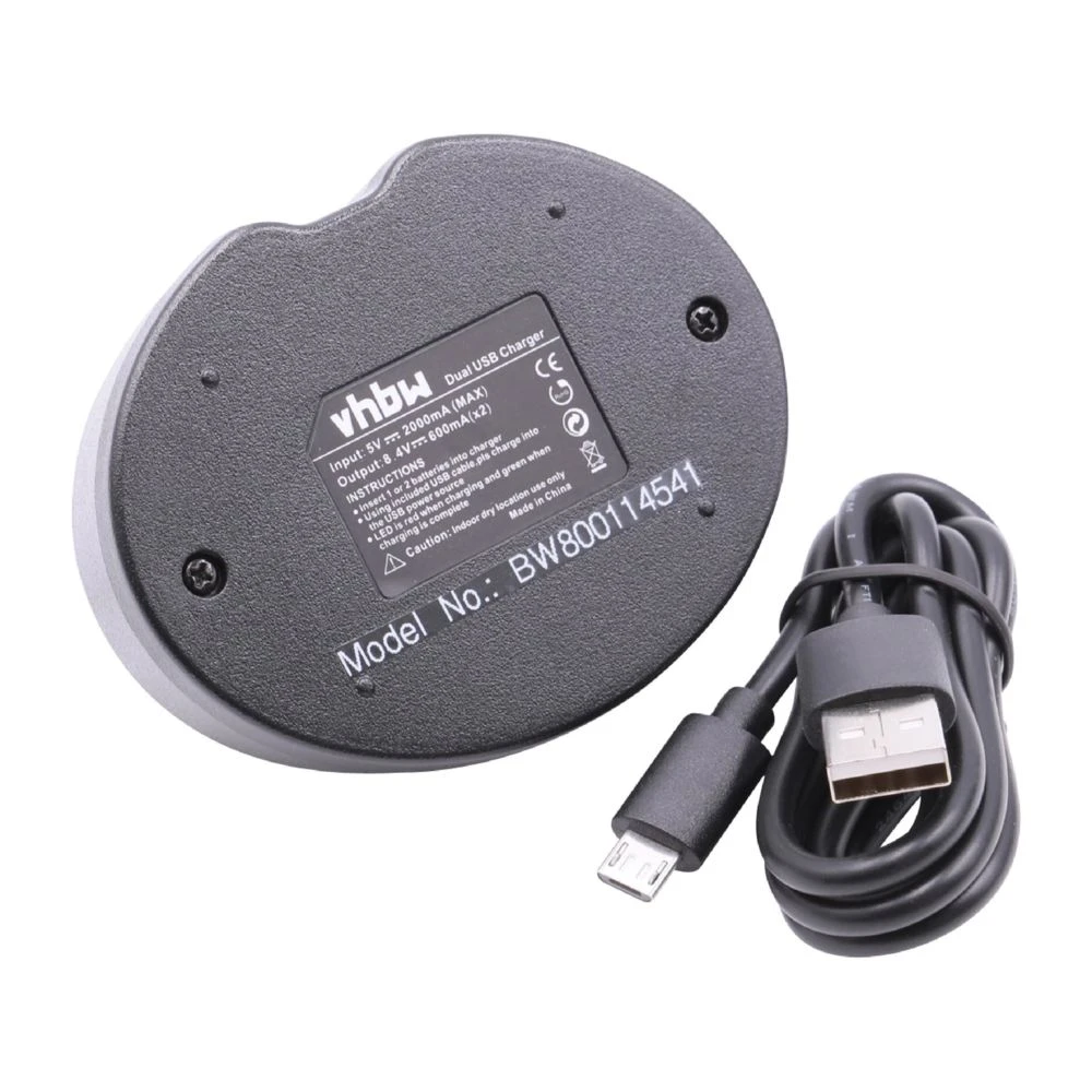 Vhbw Micro USB Dual Chargeur Chargeur Pour Batteries Der Caméra Olymp... 2 Vhbw Micro USB Dual Chargeur Chargeur Pour Batteries Der Caméra Olymp... – Image 2