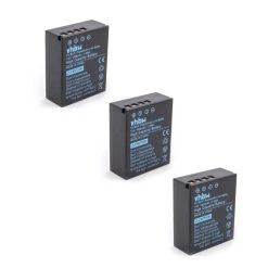 Vhbw 3x Li-Ion Batterie 1600mAh (7.4V) Pour Appareil Photo DSLR Comme ...