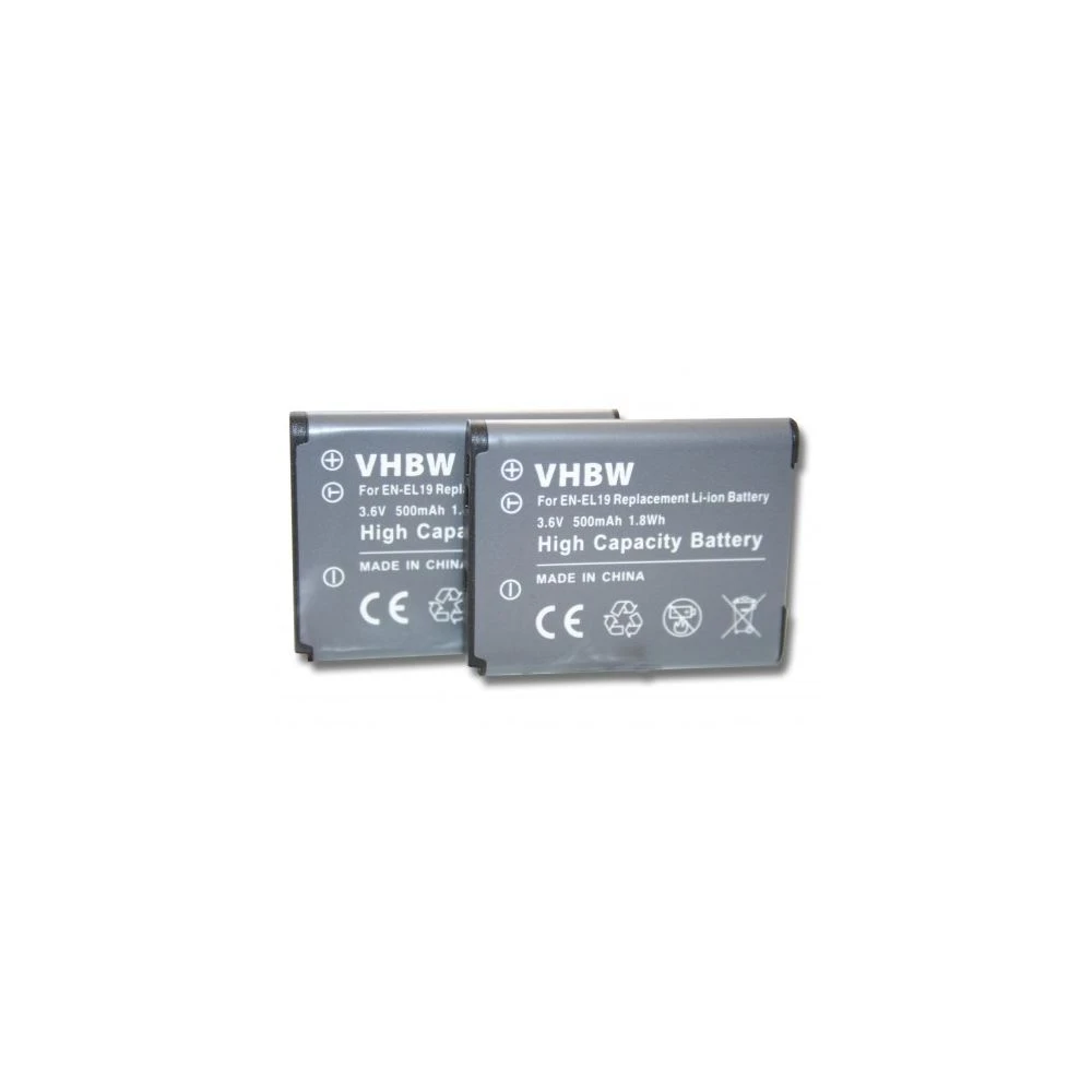 Vhbw 2x Batterie Remplace Nikon EN-EL19 Pour Appareil Photo DSLR (500m... 1 Vhbw 2x Batterie Remplace Nikon EN-EL19 Pour Appareil Photo DSLR (500m...