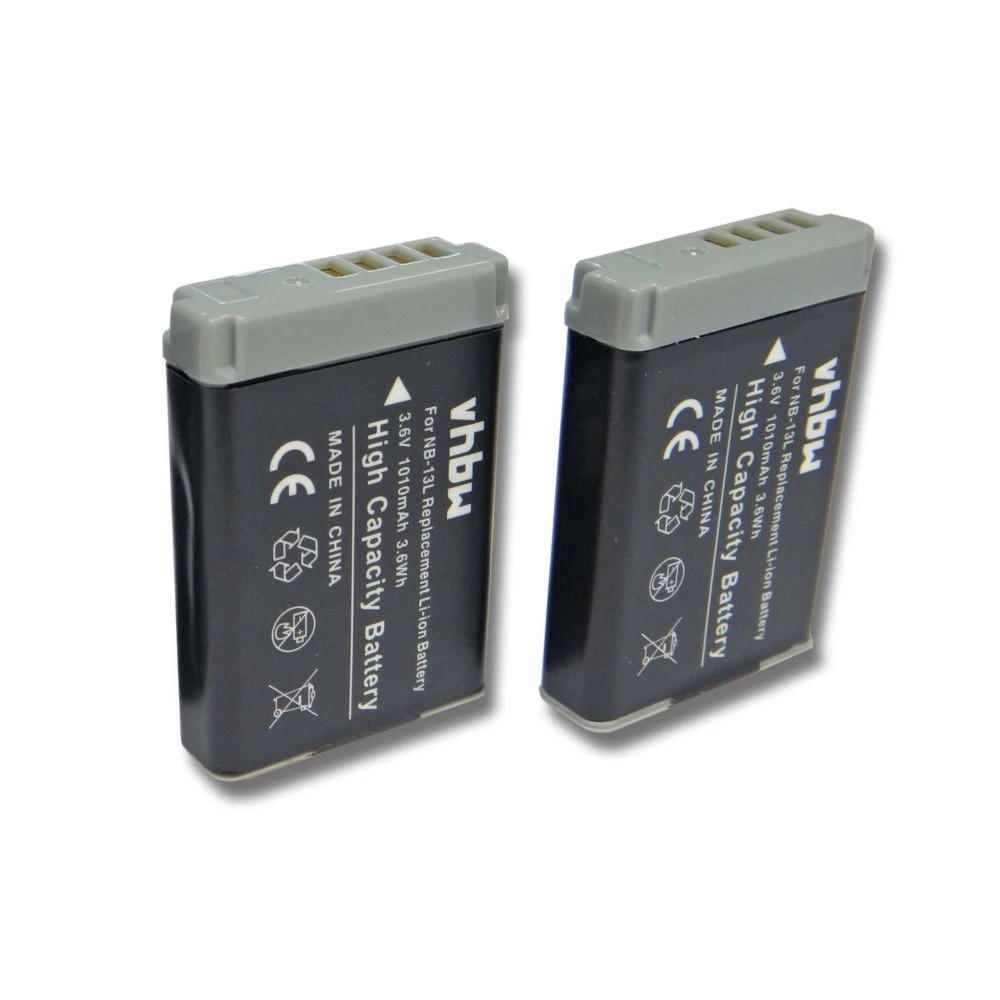 Vhbw 2x Li-Ion Batteries 1010mAh (3.7V) Pour Appareil Photo Vidéo Can... 1 Vhbw 2x Li-Ion Batteries 1010mAh (3.7V) Pour Appareil Photo Vidéo Can...