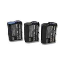 Vhbw 3x Batterie Pour Caméscope Compatible Avec Nikon D850, Z5, Z6, Z...