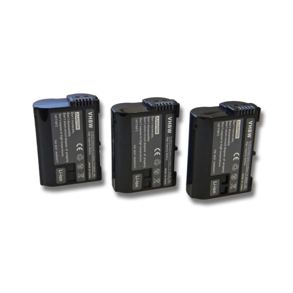 Vhbw 3x Batterie Pour Caméscope Compatible Avec Nikon D850, Z5, Z6, Z... 1 Vhbw 3x Batterie Pour Caméscope Compatible Avec Nikon D850, Z5, Z6, Z...