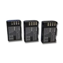 Lot De 3 Batteries Vhbw Li-Ion 2000mAh (7.2V) Pour Caméra Panasonic L...
