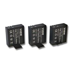 Vhbw 3x Batterie Pour Caméscope Compatible Avec Akaso EK7000 (900mAh,...