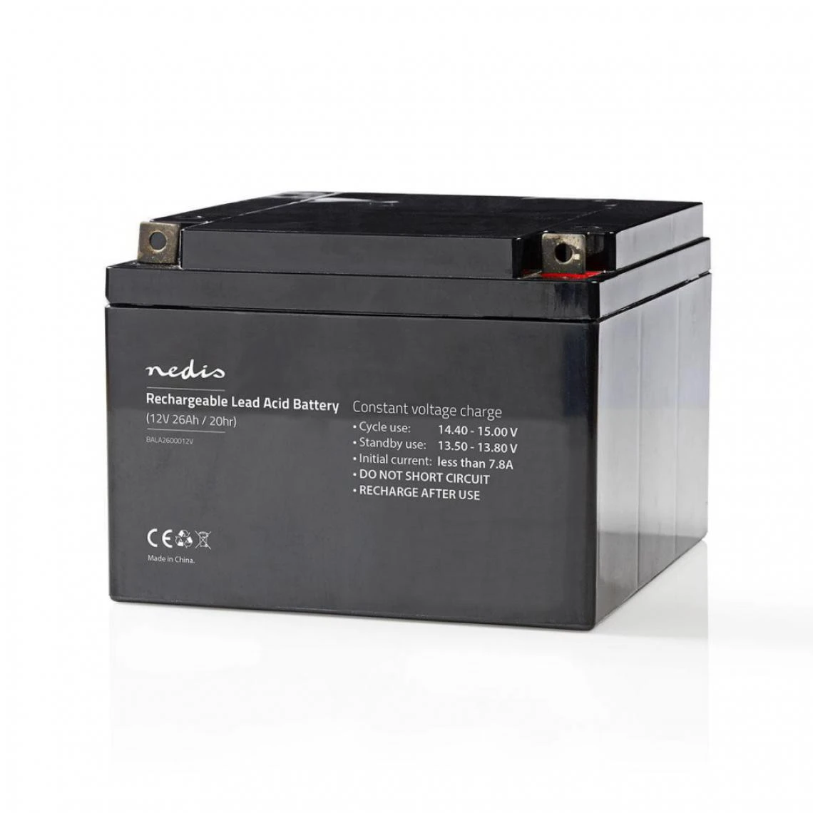 Alpexe Batterie Au Plomb-acide 12V | 26000 MAh | 167 X 177 X 126 Mm 4 Alpexe Batterie Au Plomb-acide 12V | 26000 MAh | 167 X 177 X 126 Mm – Image 4