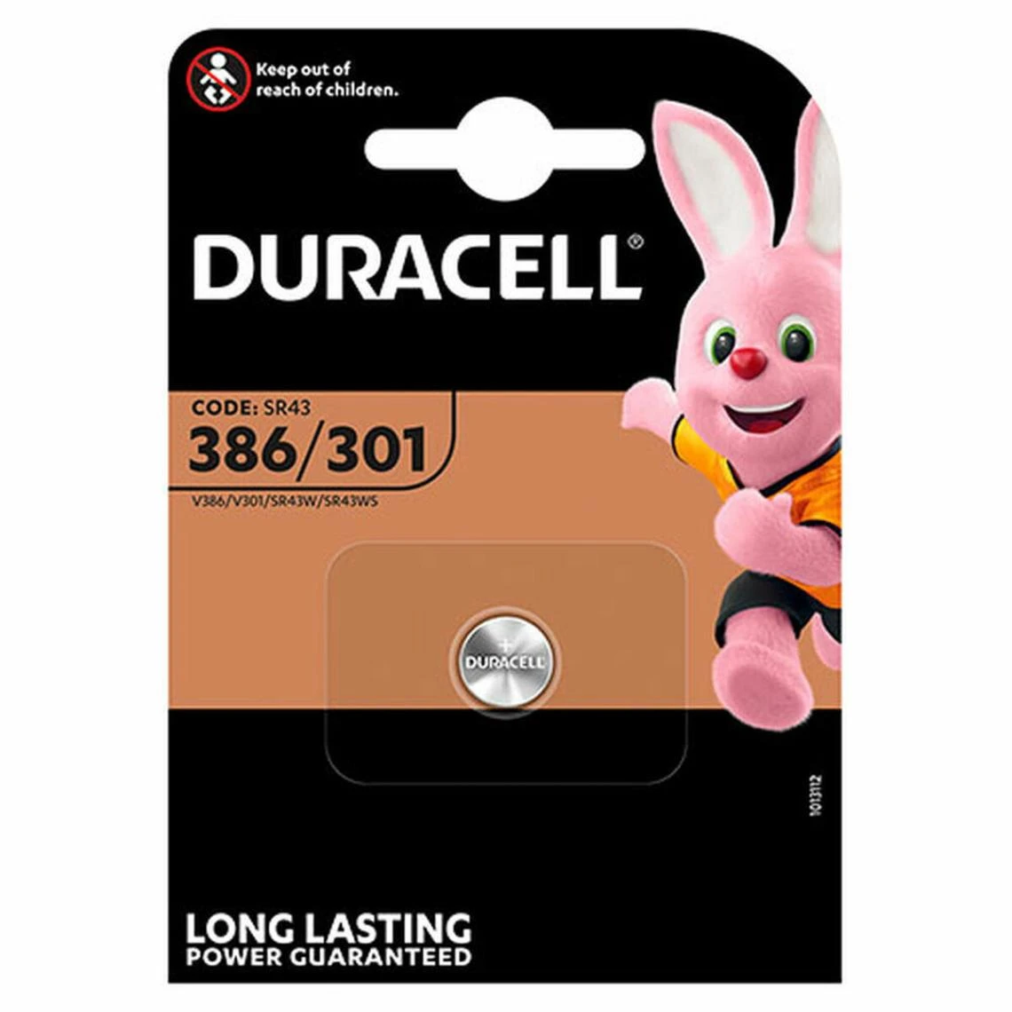 Batterie D’oxyde DURACELL 386/301 1 Batterie D’oxyde DURACELL 386/301