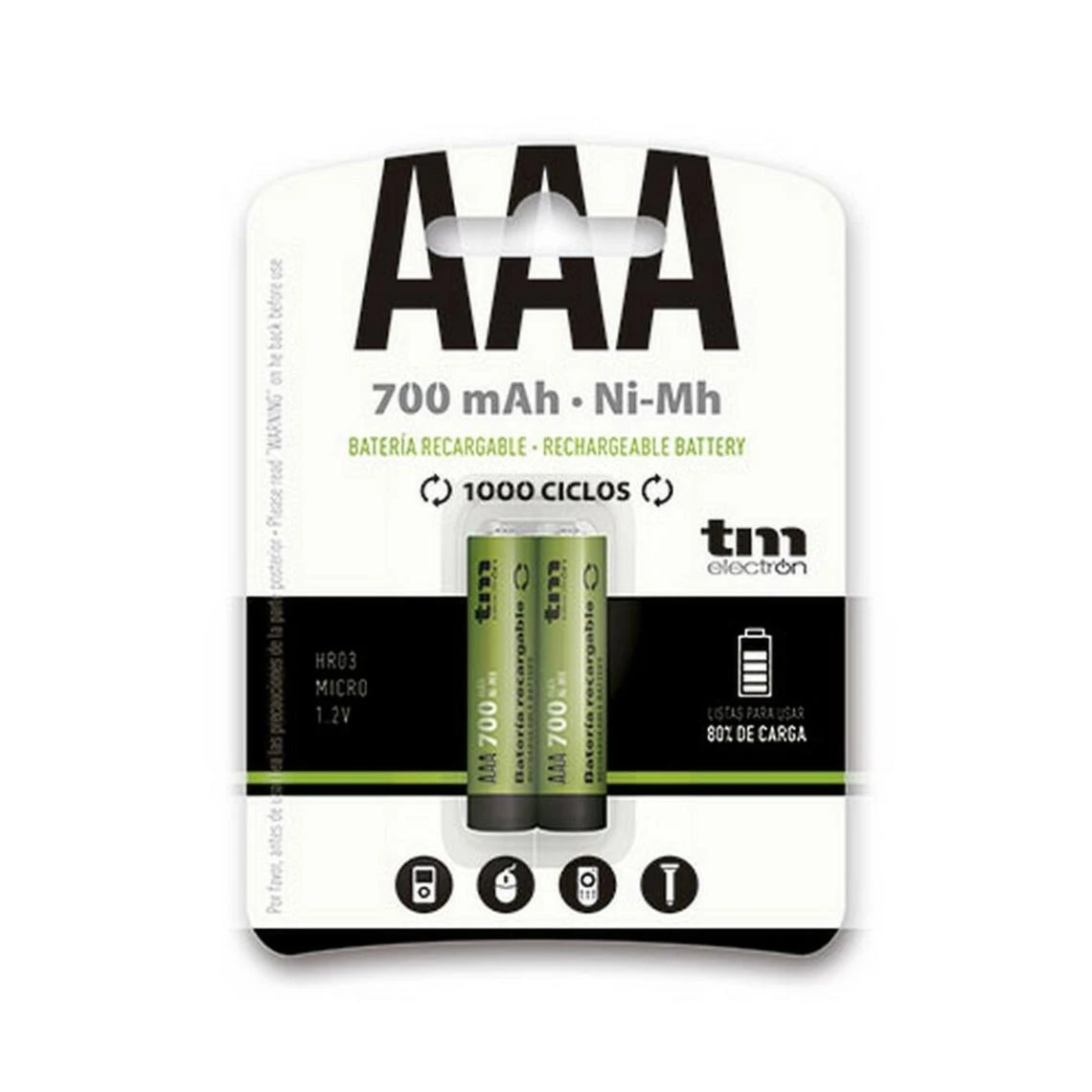 Batterie TM Electron Ni-Mh R03 700 MAh 1 Batterie TM Electron Ni-Mh R03 700 MAh
