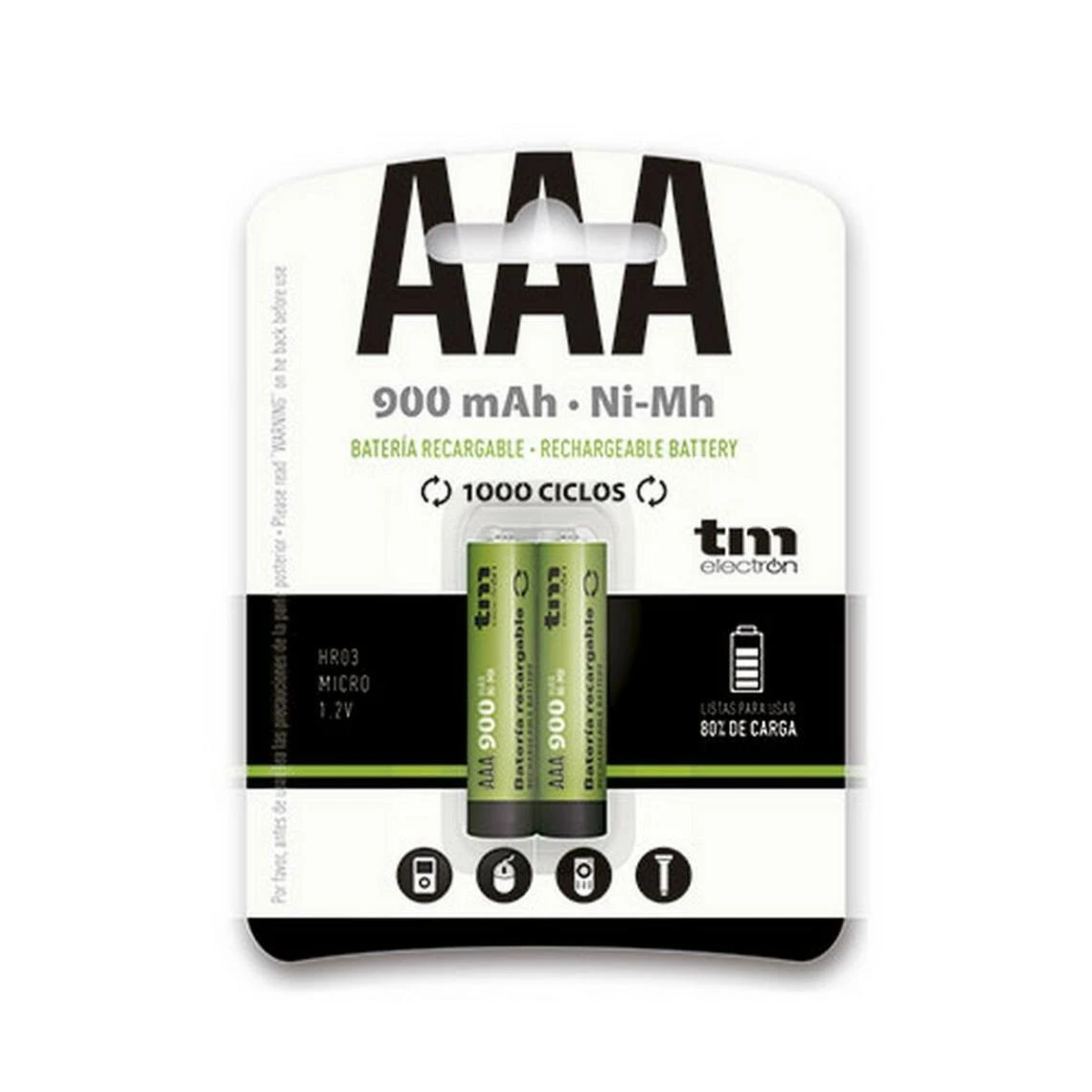 Batterie TM Electron Ni-Mh R03 900 MAh 1 Batterie TM Electron Ni-Mh R03 900 MAh