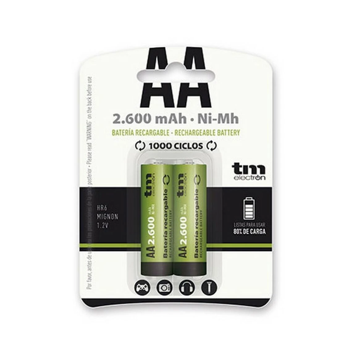 Batterie TM Electron Ni-Mh R6 2600 MAh 1 Batterie TM Electron Ni-Mh R6 2600 MAh