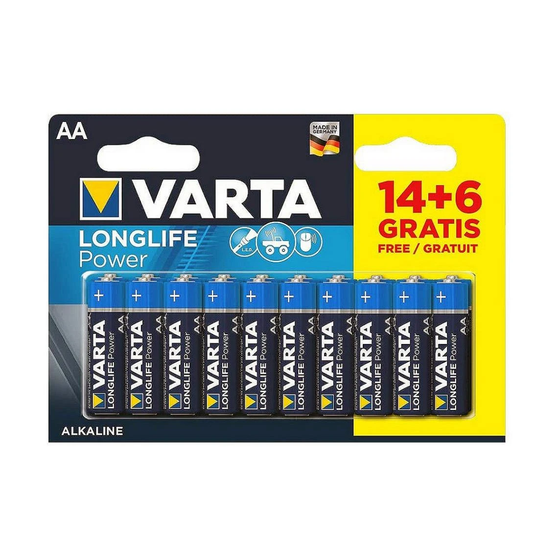 Batteries Varta Longlife Power (20 Pièces) 1 Batteries Varta Longlife Power (20 Pièces)