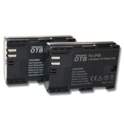 2 X Batterie Vhbw Li-Ion 1300mAh (7.4V) Avec Puce Pour Canon Série EO...