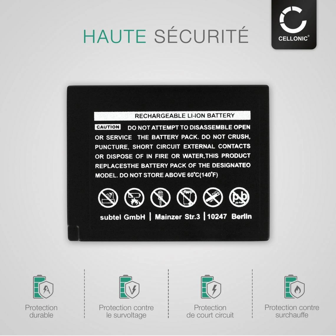 CELLONIC® Batterie De Rechange Appareil Photo NP-W126 Pour FujiFilm F... 3 CELLONIC® Batterie De Rechange Appareil Photo NP-W126 Pour FujiFilm F... – Image 3
