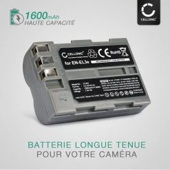 Alternative view of CELLONIC® Batterie En-EL3 EN-EL3e Pour Nikon D50 D70s D80 D90 D200 D3...