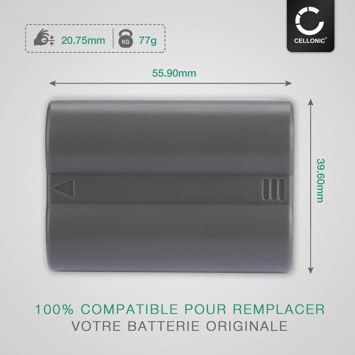 CELLONIC® Batterie En-EL3 EN-EL3e Pour Nikon D50 D70s D80 D90 D200 D3... 4 CELLONIC® Batterie En-EL3 EN-EL3e Pour Nikon D50 D70s D80 D90 D200 D3... – Image 4