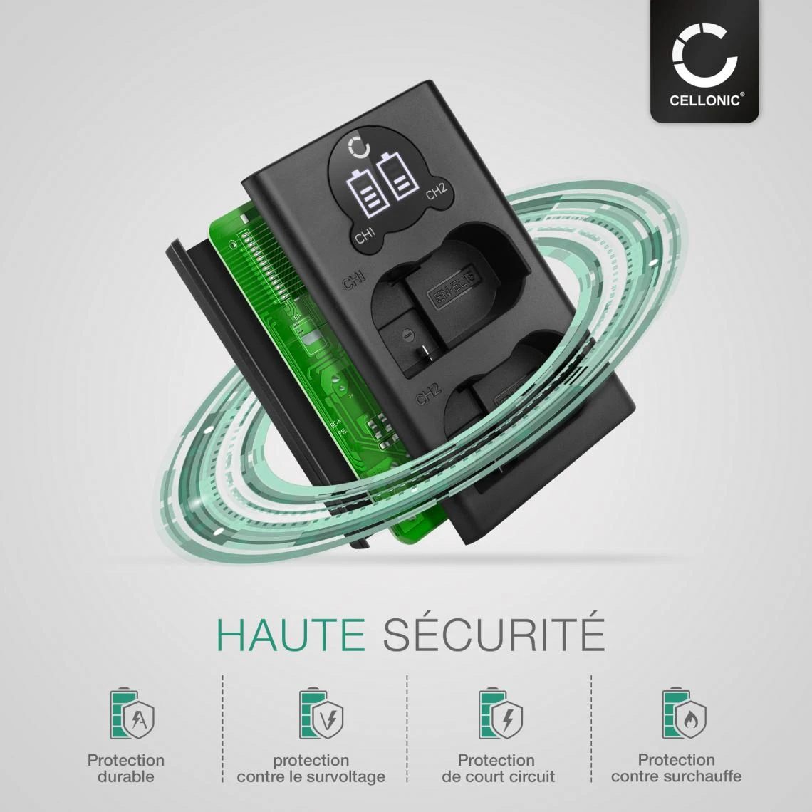 CELLONIC® Chargeur Double EN-EL15 EN-EL15B Smart Et Rapide Compatible... 5 CELLONIC® Chargeur Double EN-EL15 EN-EL15B Smart Et Rapide Compatible... – Image 5