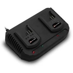 ELEM GARDEN TECHNIC Chargeur Double Pour Batterie 20v Lithium - Elem G