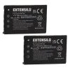 VHBW EXTENSILO 2x Batteries Compatible Avec BenQ DC-X720, DC-X725, DC-X735,...