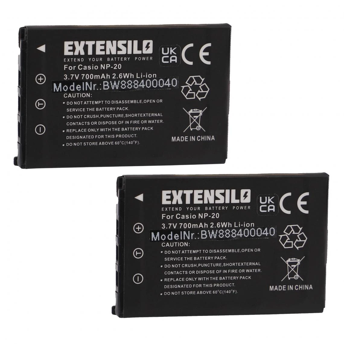 VHBW EXTENSILO 2x Batteries Compatible Avec BenQ DC-X720, DC-X725, DC-X735,... 1 VHBW EXTENSILO 2x Batteries Compatible Avec BenQ DC-X720, DC-X725, DC-X735,...