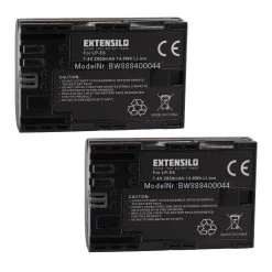 VHBW EXTENSILO 2x Batteries Compatible Avec Blackmagic Pocket Cinema 4K App...