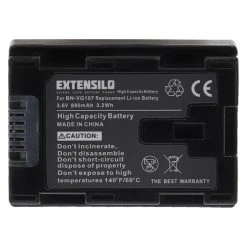 Alternative view of VHBW EXTENSILO 2x Batteries Compatible Avec JVC GZ-EX275, GZ-EX310, GZ-EX31...