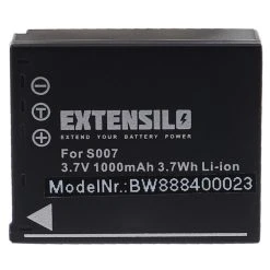 Alternative view of VHBW EXTENSILO 2x Batteries Compatible Avec Panasonic Lumix DMC-TZ1, DMC-TZ...