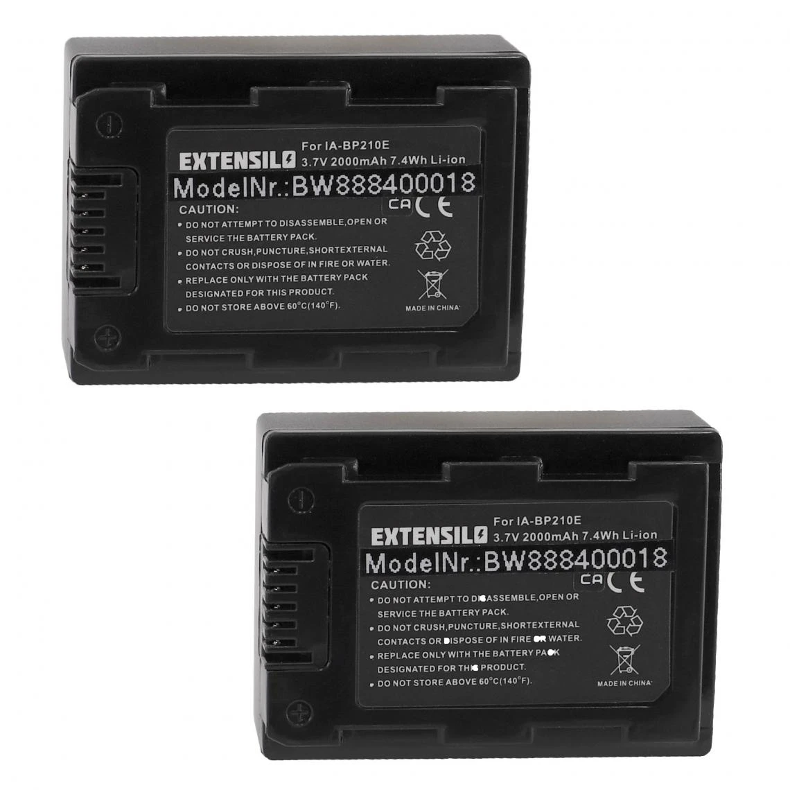 VHBW EXTENSILO 2x Batteries Compatible Avec Samsung SMX-F40BN, SMX-F40LN, S... 1 VHBW EXTENSILO 2x Batteries Compatible Avec Samsung SMX-F40BN, SMX-F40LN, S...