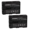 VHBW EXTENSILO 2x Batteries Compatible Avec Sony Alpha DSLR-A350, DSLR-A350...