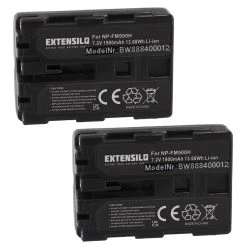 VHBW EXTENSILO 2x Batteries Compatible Avec Sony Alpha DSLR-A350, DSLR-A350...