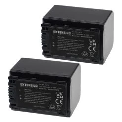 VHBW EXTENSILO 2x Batteries Compatible Avec Sony HDR-XR200E, HDR-XR200VE, H...