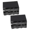 VHBW EXTENSILO 2x Batteries Compatible Avec Sony HXR Serie HXR-NX5E, HXR-NX...