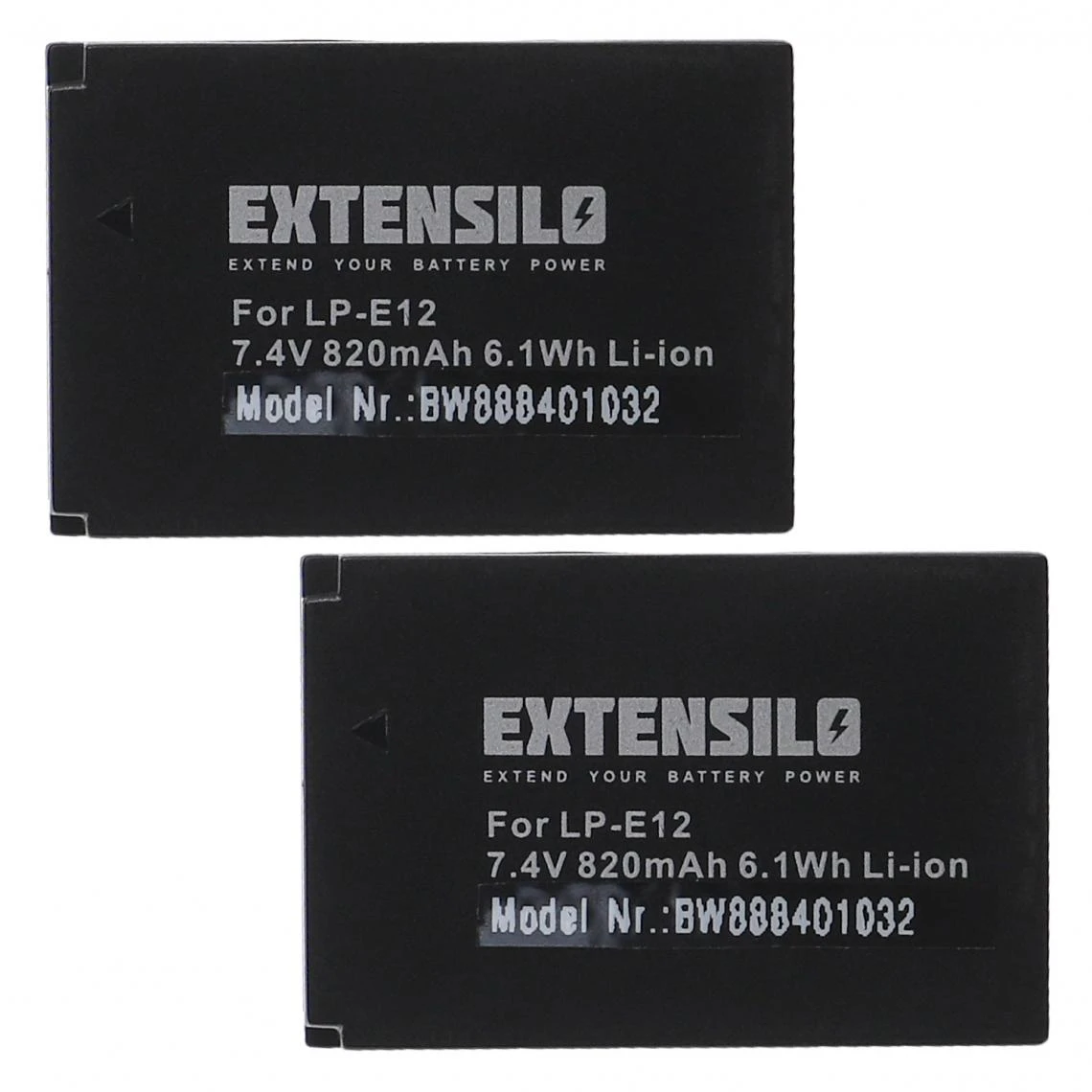 VHBW EXTENSILO 2x Batteries Remplacement Pour Canon LP-E12 Pour Appareil Ph... 1 VHBW EXTENSILO 2x Batteries Remplacement Pour Canon LP-E12 Pour Appareil Ph...
