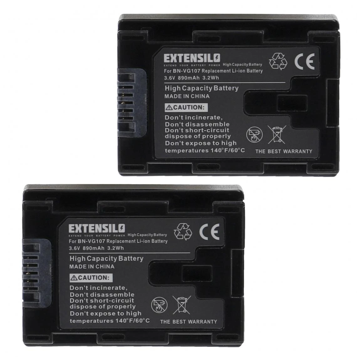 VHBW EXTENSILO 2x Batteries Remplacement Pour JVC BN-VG107, BN-VG107E, BN-V... 1 VHBW EXTENSILO 2x Batteries Remplacement Pour JVC BN-VG107, BN-VG107E, BN-V...