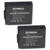 VHBW EXTENSILO 2x Batteries Remplacement Pour Panasonic CGA-S002E, CGR-S002...