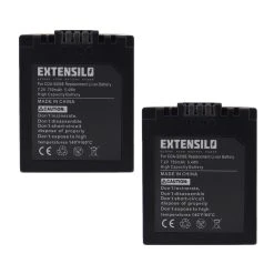 VHBW EXTENSILO 2x Batteries Remplacement Pour Panasonic CGR-S006E, DMW-BMA7...