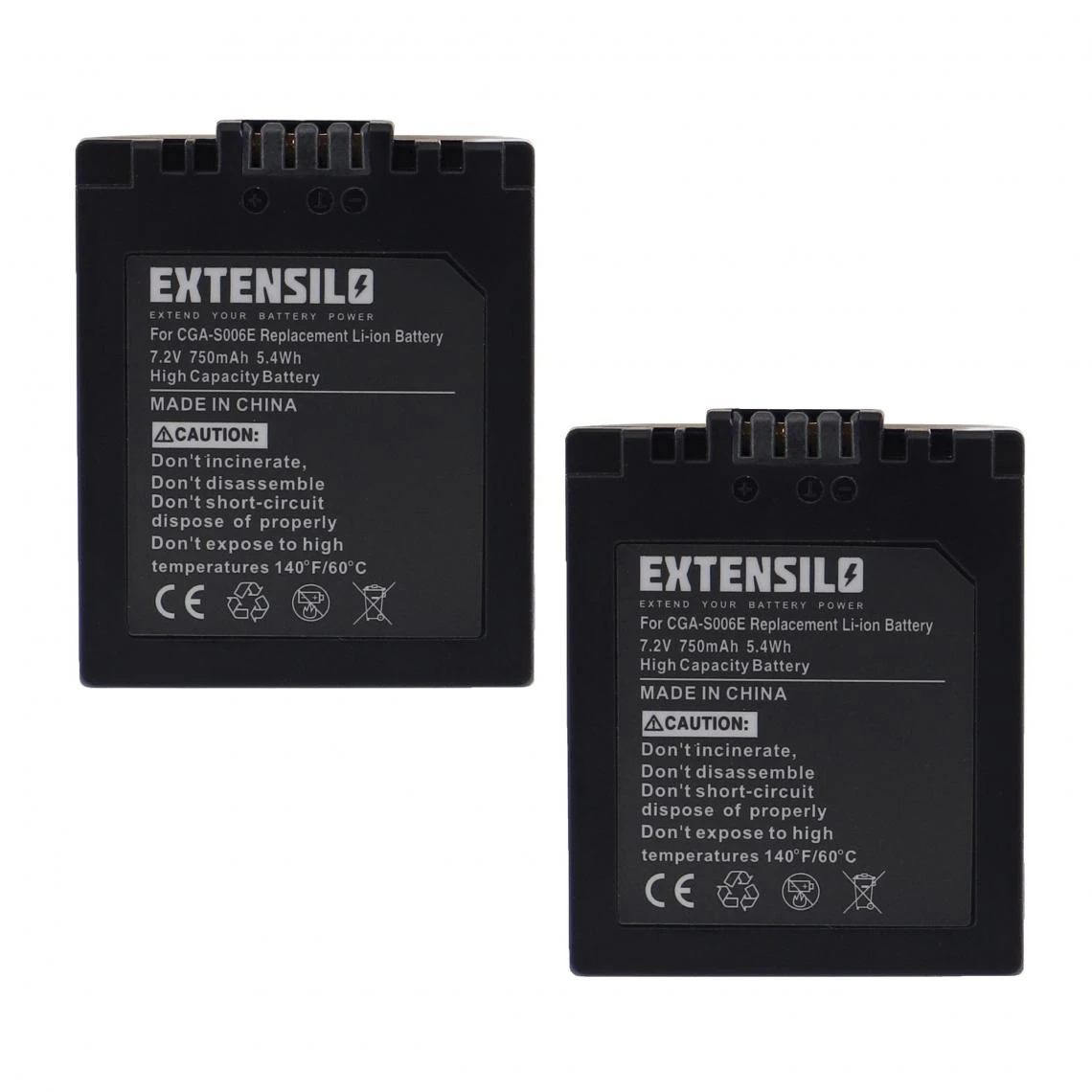 VHBW EXTENSILO 2x Batteries Remplacement Pour Panasonic CGR-S006E, DMW-BMA7... 1 VHBW EXTENSILO 2x Batteries Remplacement Pour Panasonic CGR-S006E, DMW-BMA7...