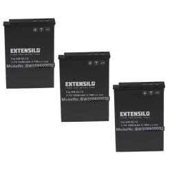 VHBW EXTENSILO 3x Batteries Compatible Avec Nikon CoolPix S9600, S9900, S94...