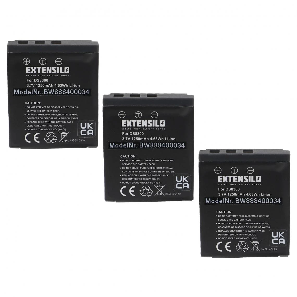 VHBW EXTENSILO 3x Batteries Compatible Avec Rollei RCP-7430xw, RCP-8527X, R... 1 VHBW EXTENSILO 3x Batteries Compatible Avec Rollei RCP-7430xw, RCP-8527X, R...
