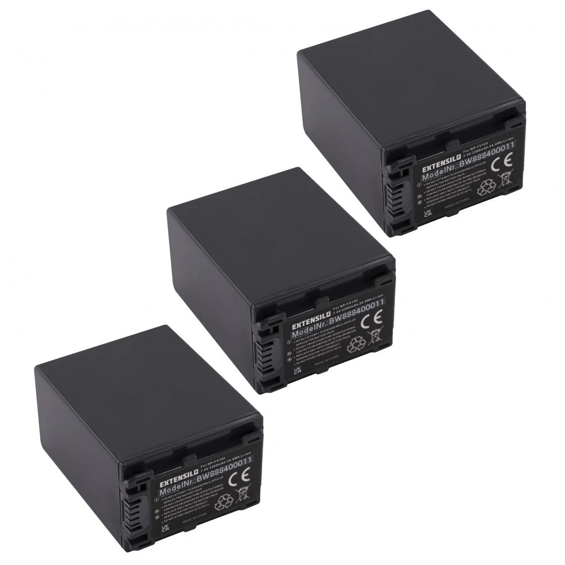 VHBW EXTENSILO 3x Batteries Compatible Avec Sony HDR-CX500E, HDR-CX360VE, H... 1 VHBW EXTENSILO 3x Batteries Compatible Avec Sony HDR-CX500E, HDR-CX360VE, H...