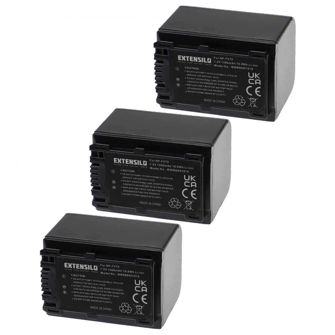 VHBW EXTENSILO 3x Batteries Compatible Avec Sony HDR-TD10, HDR-TD10E, HDR-T... 1 VHBW EXTENSILO 3x Batteries Compatible Avec Sony HDR-TD10, HDR-TD10E, HDR-T...