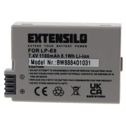 VHBW EXTENSILO Batterie Compatible Avec Canon EOS 550D, 700D, Kiss X4, Kiss...
