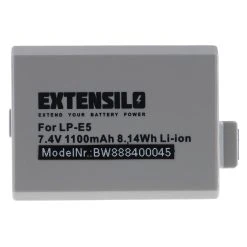 VHBW EXTENSILO Batterie Compatible Avec Canon EOS Rebel XS, Kiss X2, Kiss X...